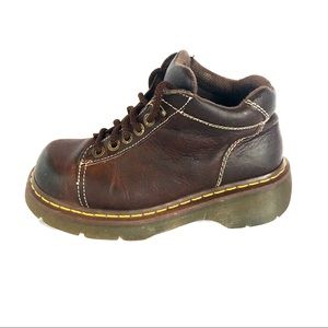 VINTAGE BROWN DR DOC MARTENS LACE UP BOOTS size 39